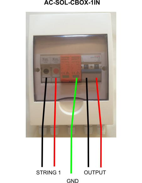 Acconet 250V Protection Box 1 Input 1 Outputs 50A Isolator 10A fuses