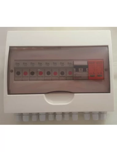 Acconet 250V Protection Box 4 Inputs 1 Outputs 50A Isolator 10A fuses