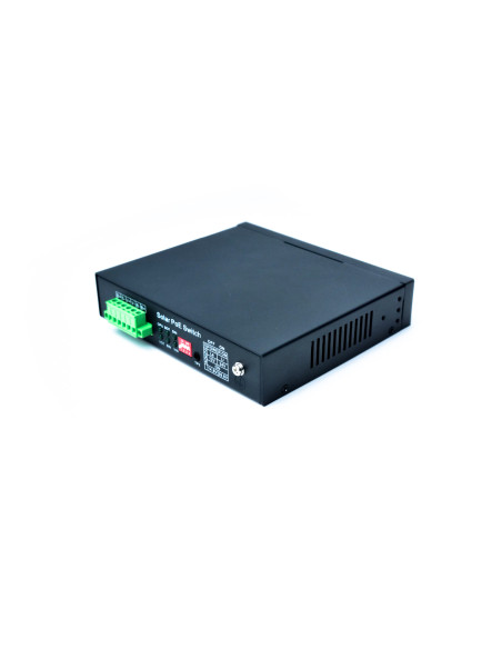 5 Port Gigabit MPPT Solar POE switch (Selectable IEEE802.3af/at/POE++) + 1 SFP port.