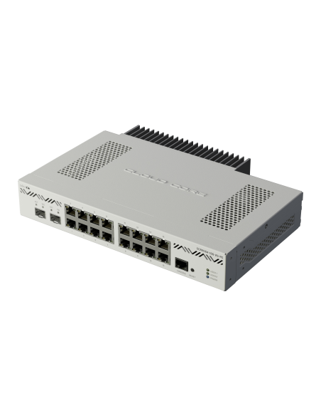 MikroTik Cloud Core 16 Port Gigabit 2SFP+ Passive Cooling Router | MT-RBCCR2004-16G-2S+PC