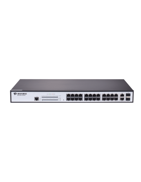 BDCOM 26-Port 10/100 POE switch (24 POE ports, 2 x 1000Mbps Combo ports)