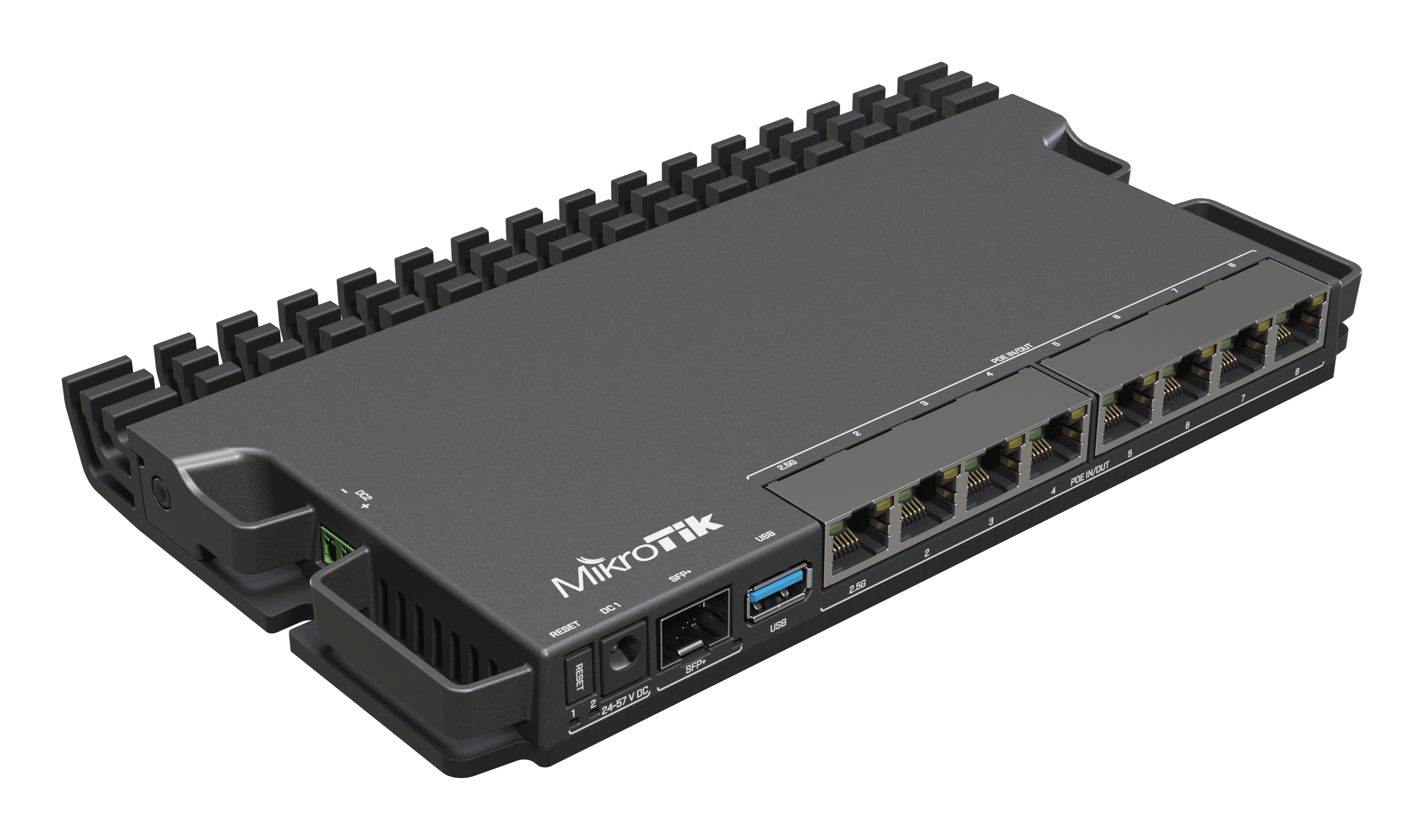 MikroTik 7 Gigabit 1 x 2.5Gbps 1 SFP+ PoE Router L5 License | MT-RB5009UPR+S+IN - view 2