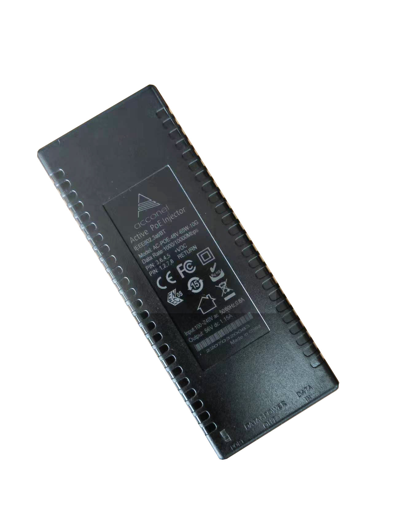 Acconet 10Gbps Active PoE (802.3bt) 48V, 1.35A, 65W - view 2