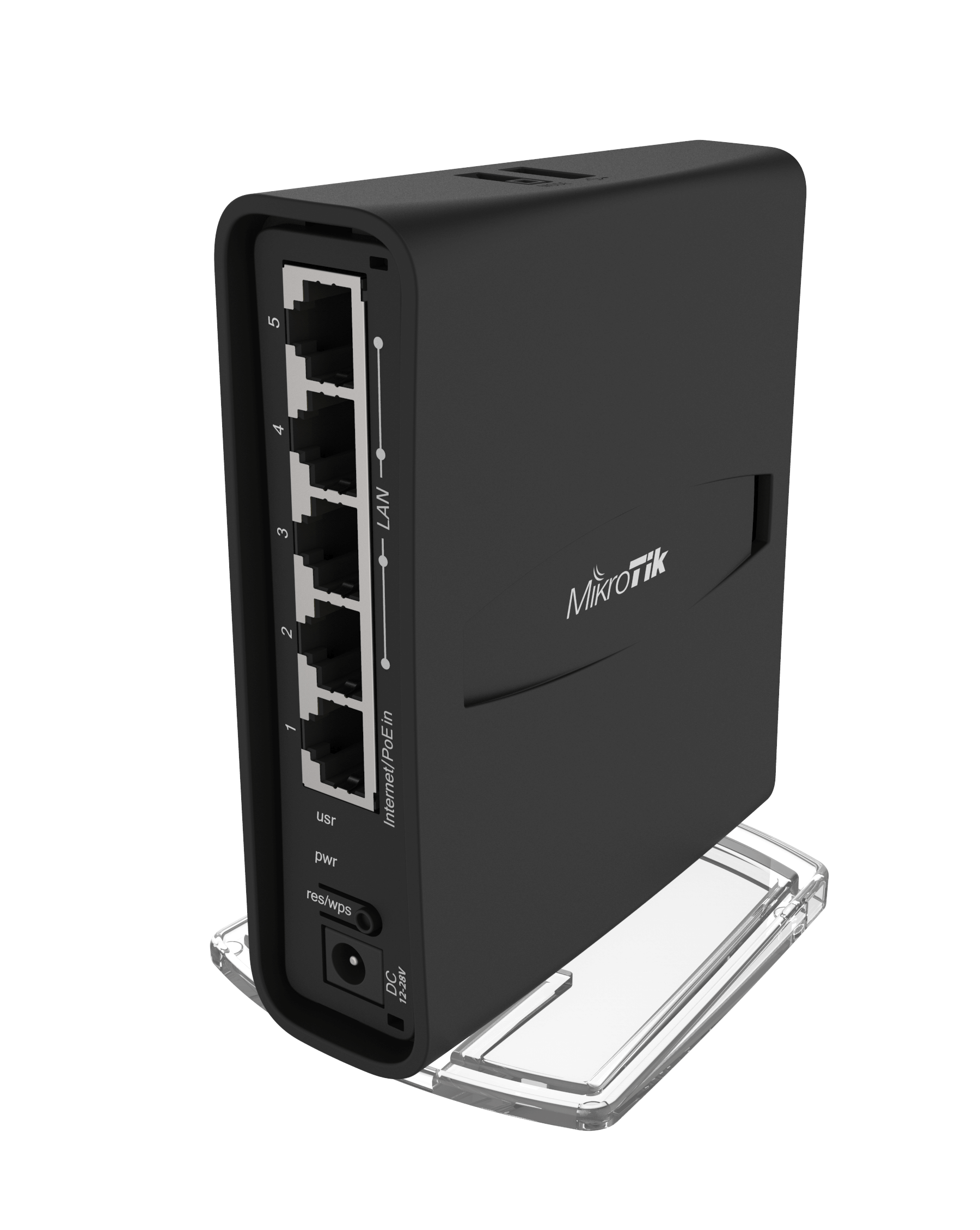 MikroTik hAP ac2 tower - 2.4 / 5GHz Desktop Wi-Fi Router - Black