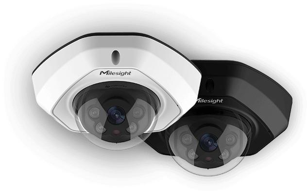 Milesight 2MP, AI Vandal-proof Dome Network Camera - IK10-rated Metal Housing, Intelligent Analytics