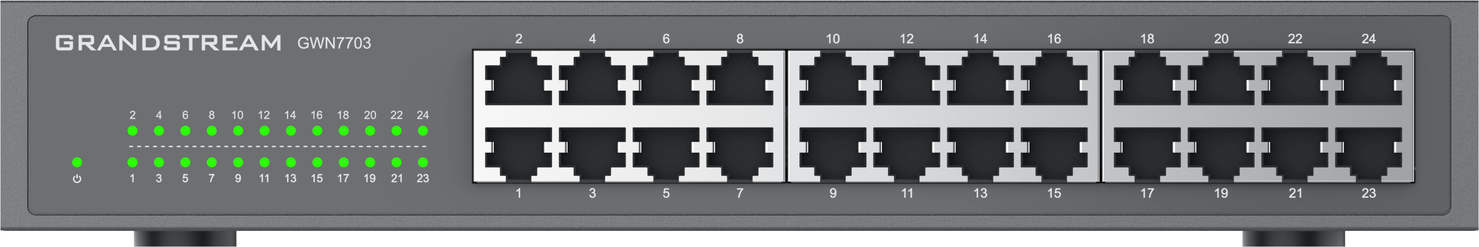 Grandstream Enterprise 24 port Unmanaged GbE Switch | GWN7703 - view 2