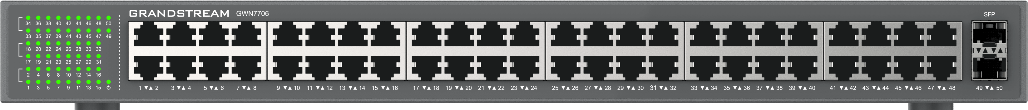 Grandstream Enterprise 48 port Unmanaged GbE Switch | GWN7706 - view 5