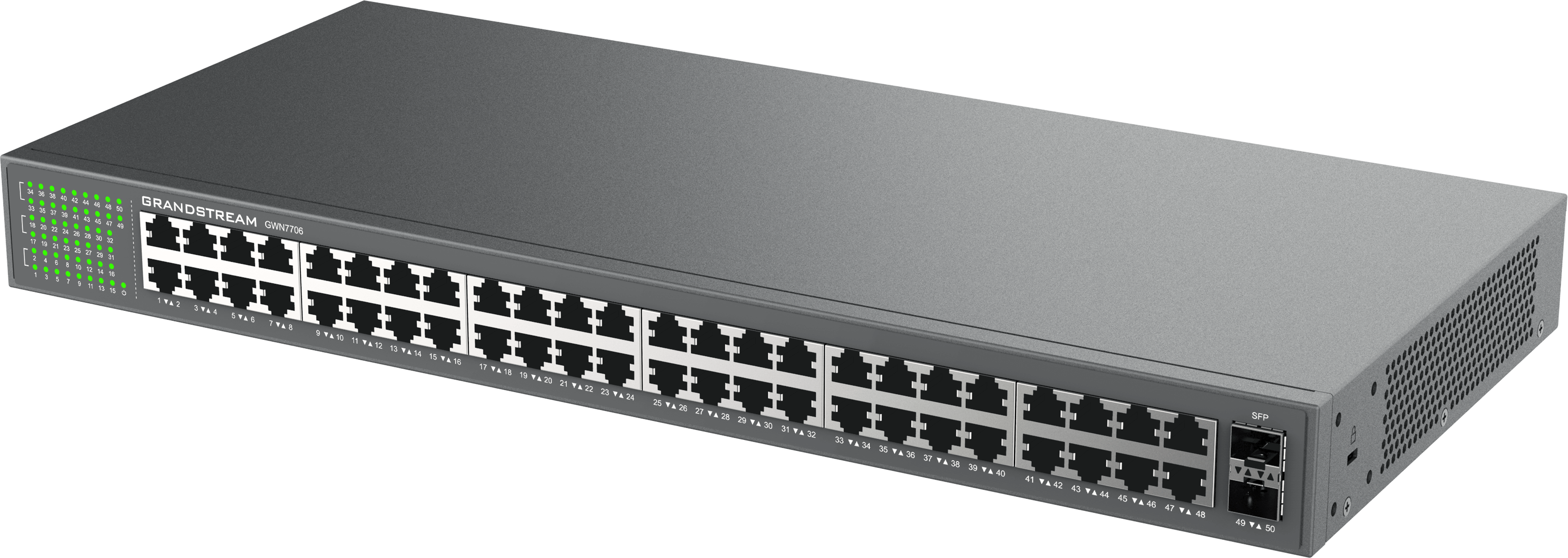 Grandstream Enterprise 48 port Unmanaged GbE Switch | GWN7706 - view 2