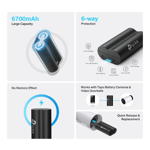TP-Link Tapo Battery Pack for Tapo C420 Cameras | Tapo A100 - view 2