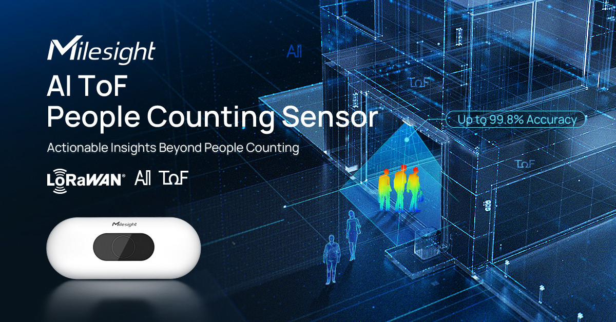 Milesight AI ToF People Counting Sensor - PoE Version (NO LoRA) - view 3