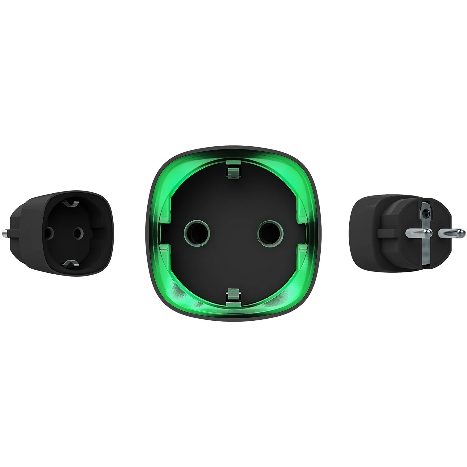 AJAX Security - Automation - Black Wireless Smart Plug with Energy Consumption Monitoring | AJAX-AD-SP-B