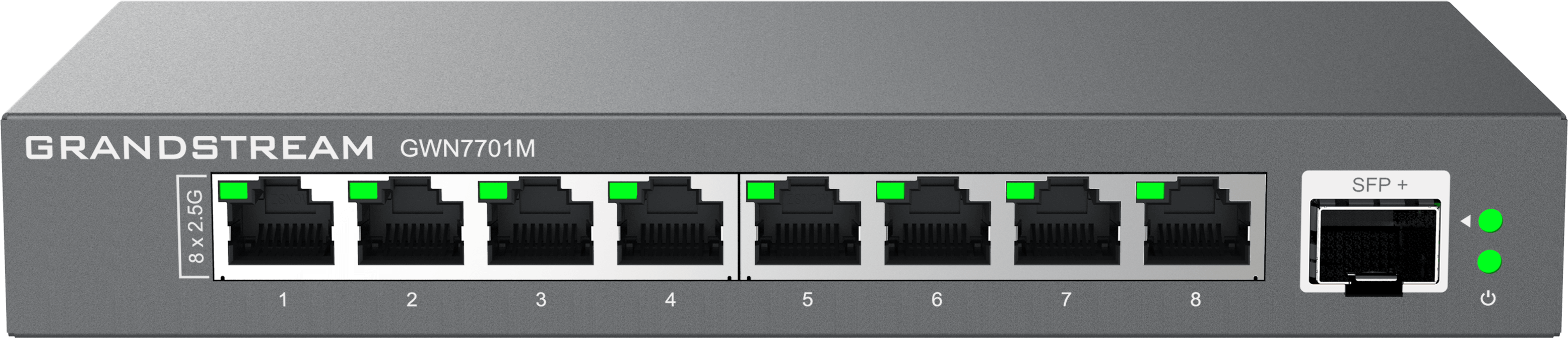 Grandstream Enterprise 8 port Unmanaged 2.5G Switch | GWN7701M - view 2