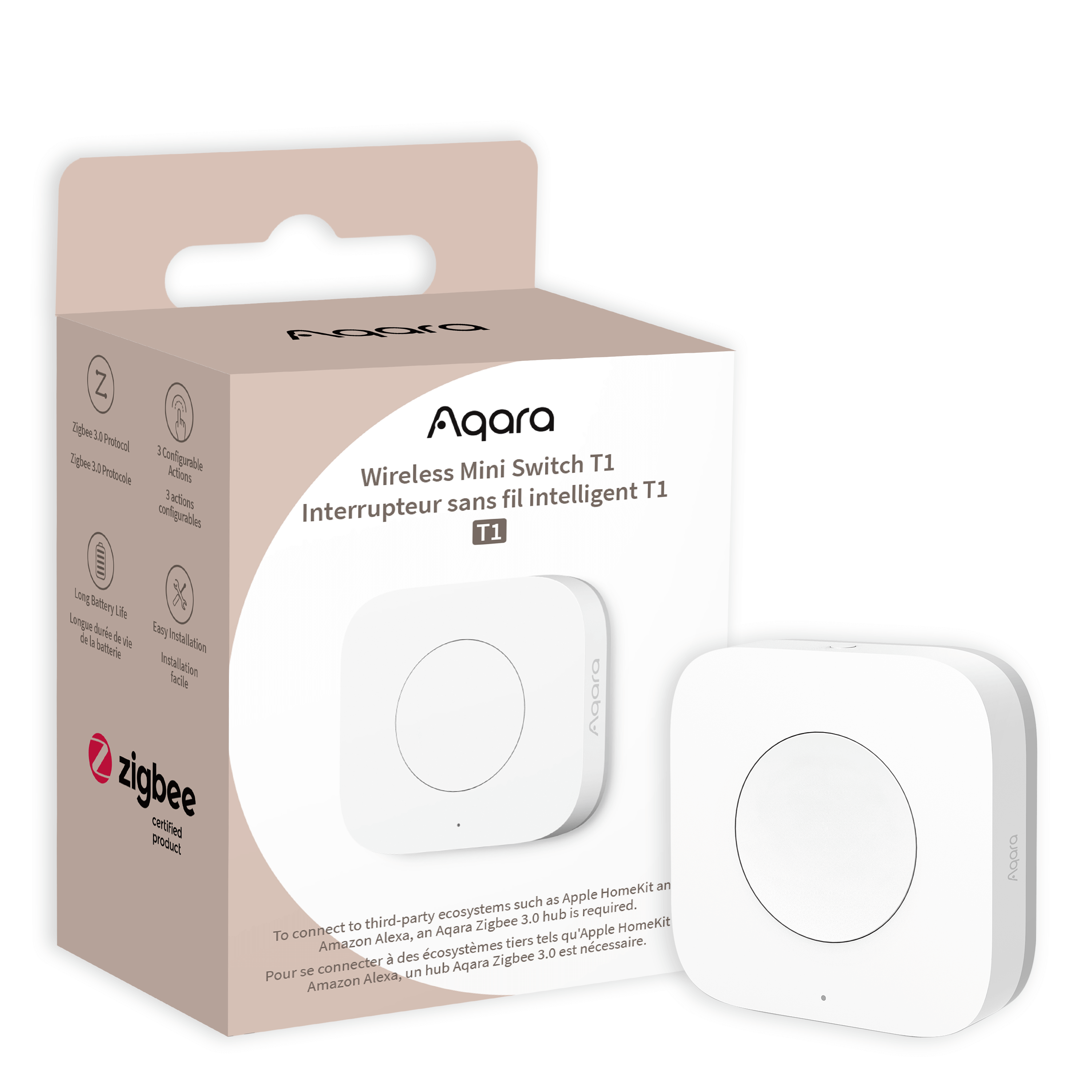 Aqara T1 Wireless Mini Switch | WB-R02D - view 4