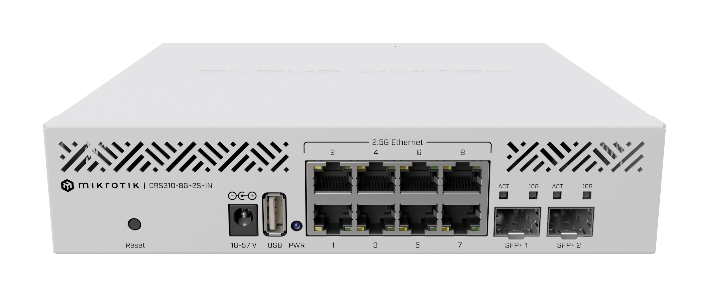 MikroTik CRS310-8G+2S+IN 8 Port 2.5Gbe Cloud Router Switch with SFP+ - view 3