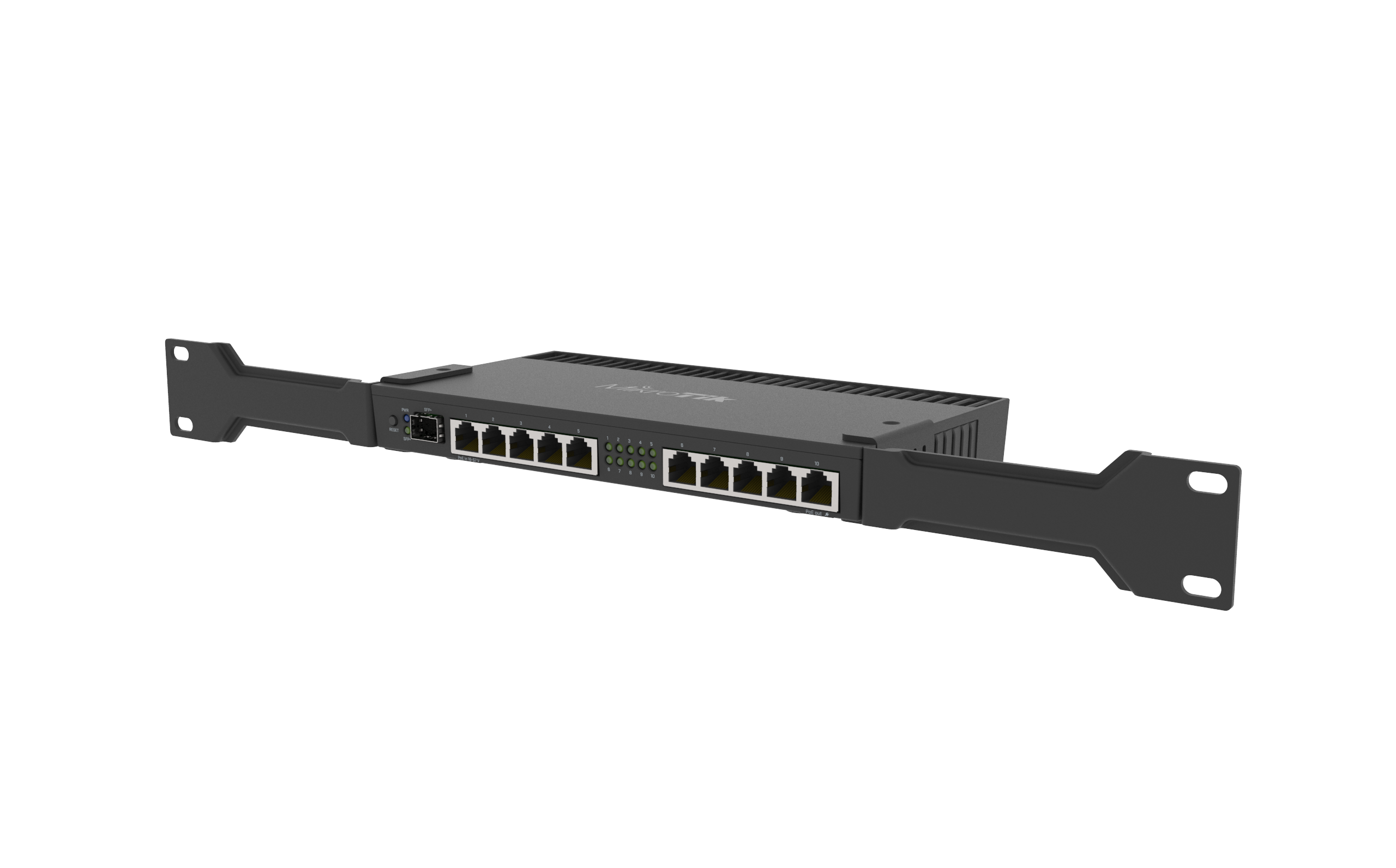 MikroTik 10 Port Gigabit 1SFP+ 4 Core L5 Rack-Mount Router | MT-RB4011iGS-RM - view 2