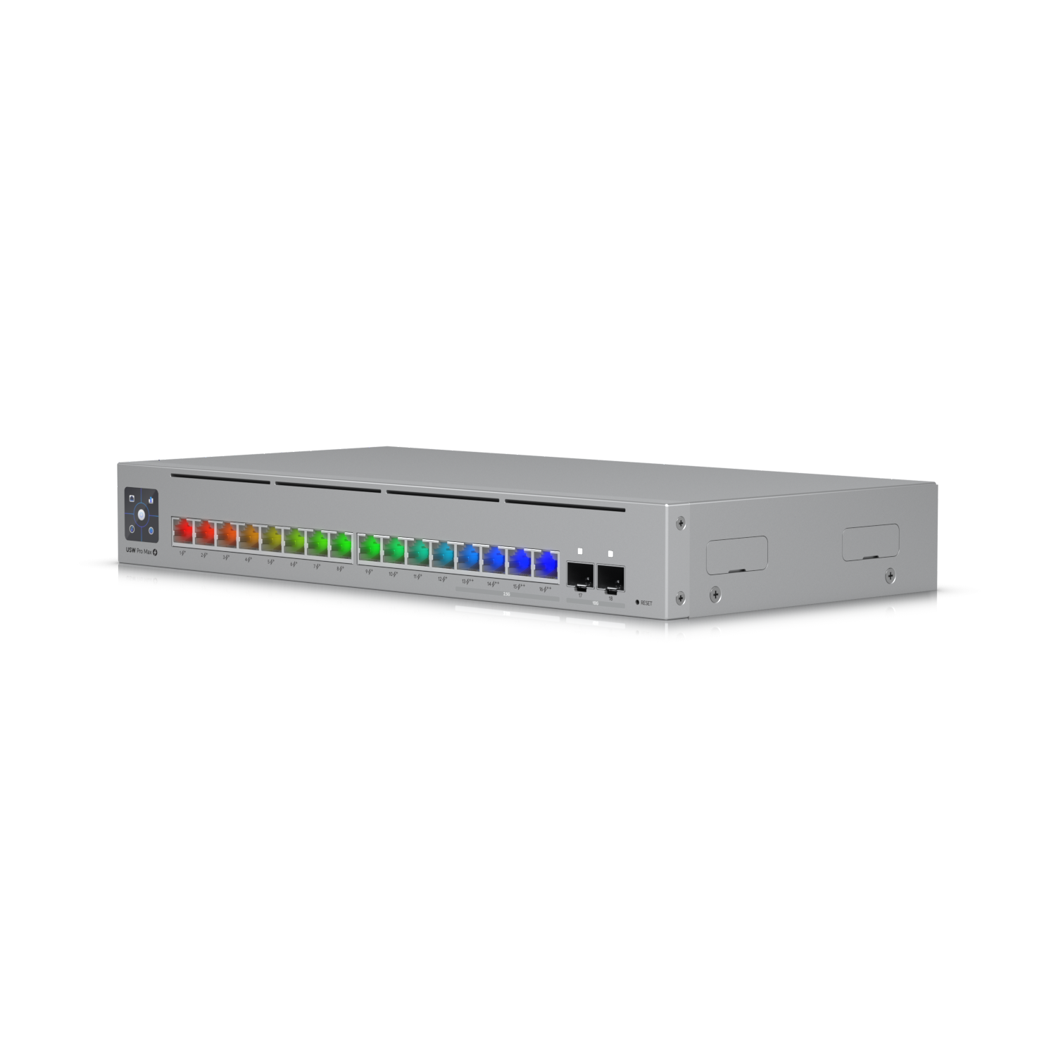 Ubiquiti UniFi Pro Max 16 Port 12 PoE 180W Switch | USW-Pro-Max-16-PoE - view 3