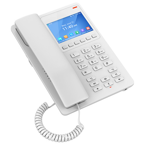 Grandstream 2 Line 3.5'' Color LCD Hotel Phone White | GHP630 - view 3