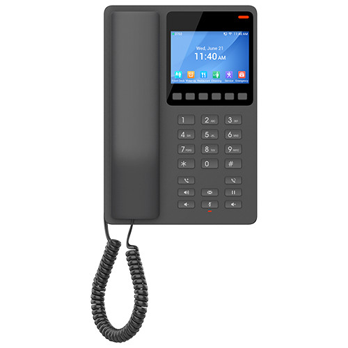 Grandstream 2 Line 3.5'' Color LCD Hotel Phone Black | GHP631 - view 2