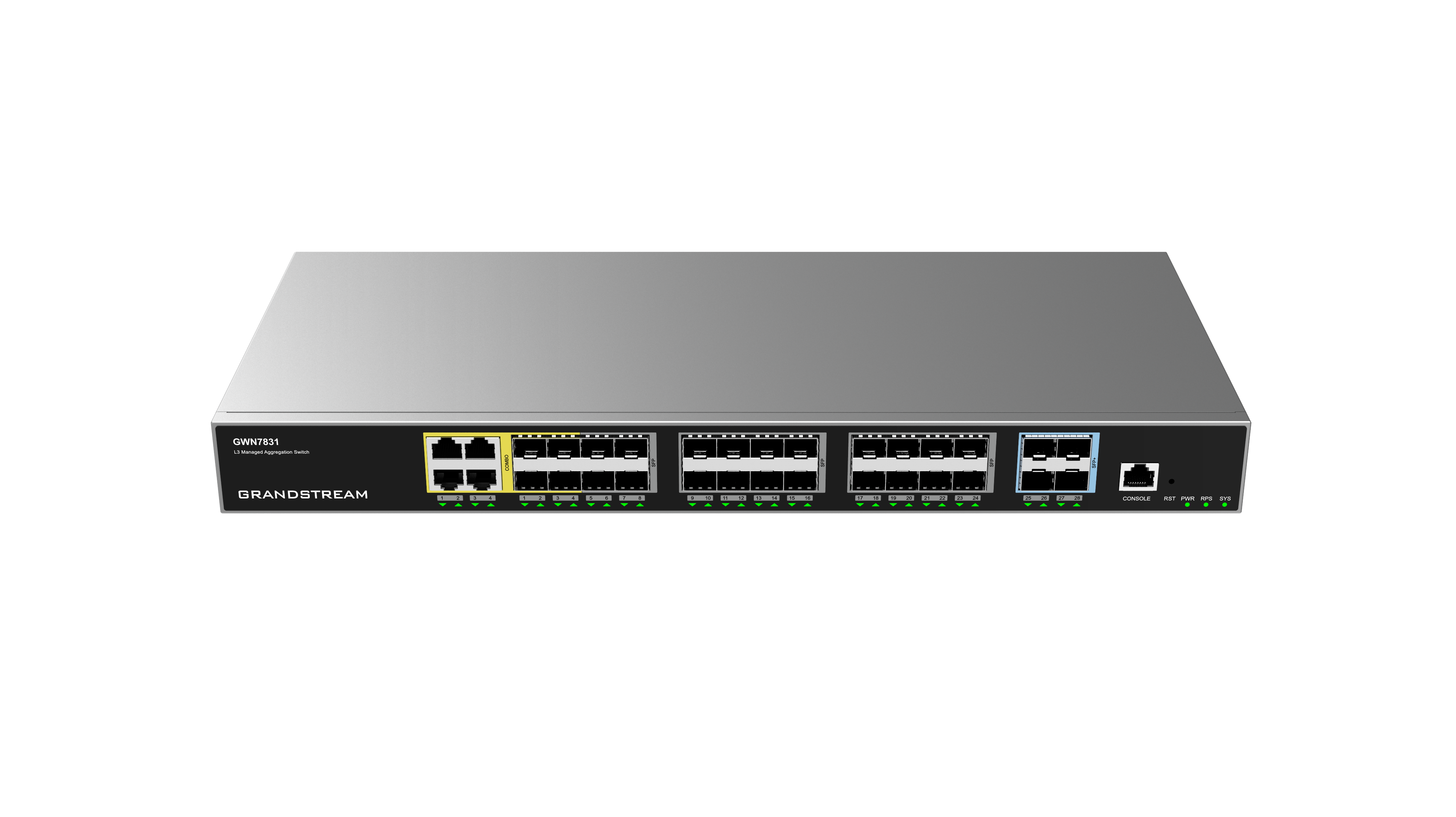 Grandstream Enterprise L3 Aggregation Managed Switch | GWN7831 - view 3