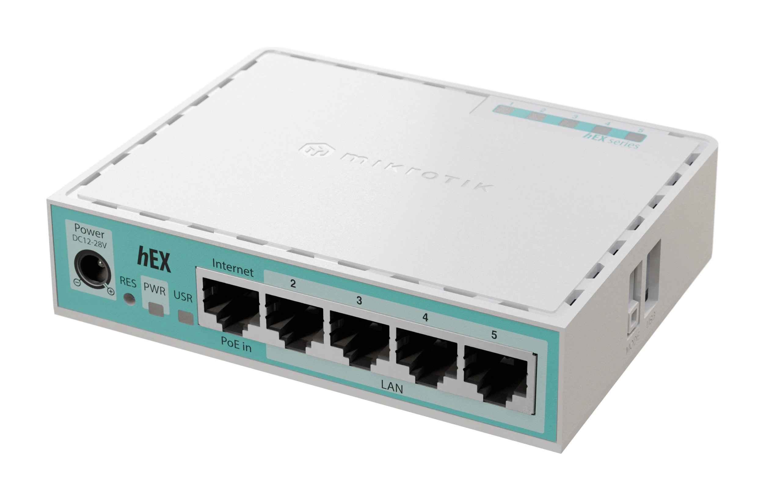 MikroTik hEX (E50UG) - Desktop Router with 5 Gb and 1 USB port - view 2