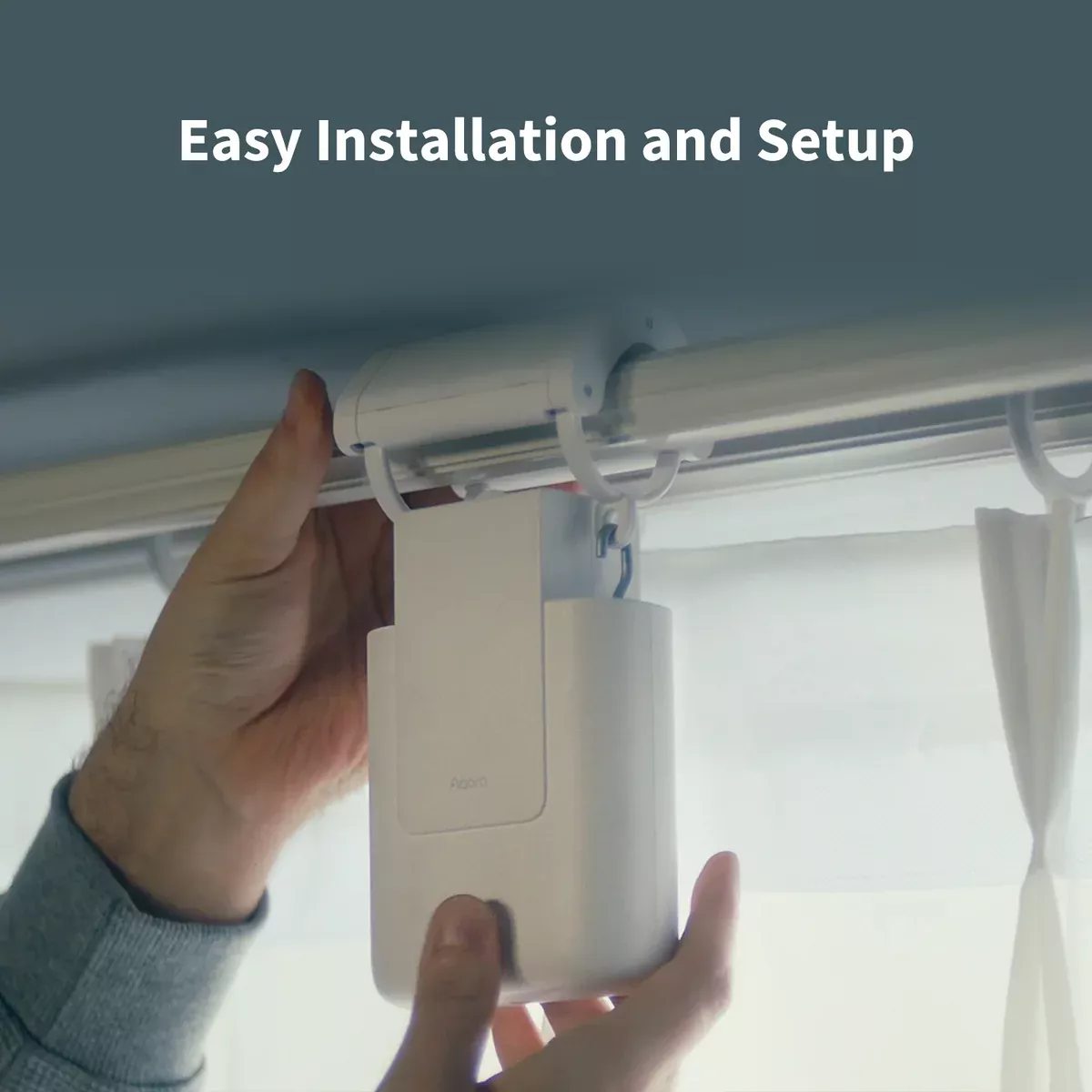 Aqara E1 Smart Curtain Driver Rod Version | CM-M01-ROD - view 4