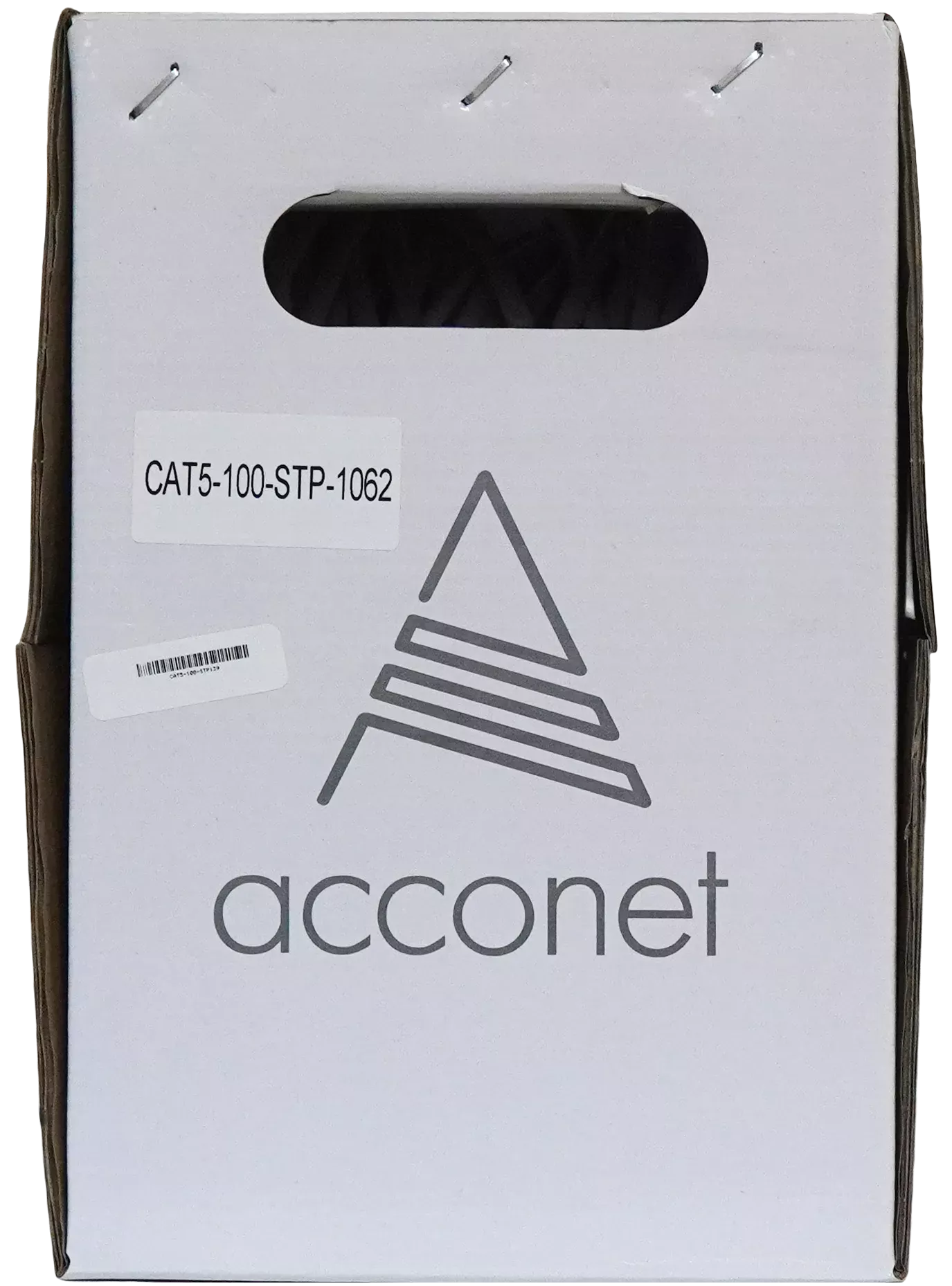 Acconet CAT5e Indoor Ethernet Cable 100m White Solid Copper STP Pull Box | CAT5-100-SC-STP - view 4