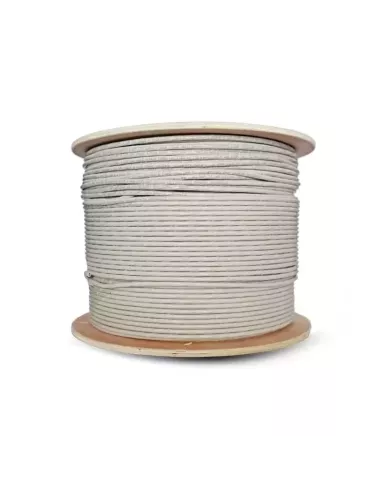 Essential CAT5e Indoor Ethernet Cable 500m Grey Solid Copper UTP Roll | CAT5-500-GEN-SC