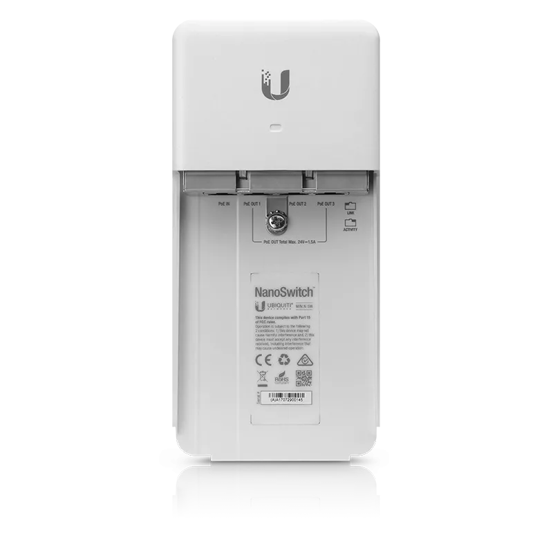 Ubiquiti UISP 4 Port Gigabit with 3 PoE Out Port NanoSwitch | N-SW - view 4