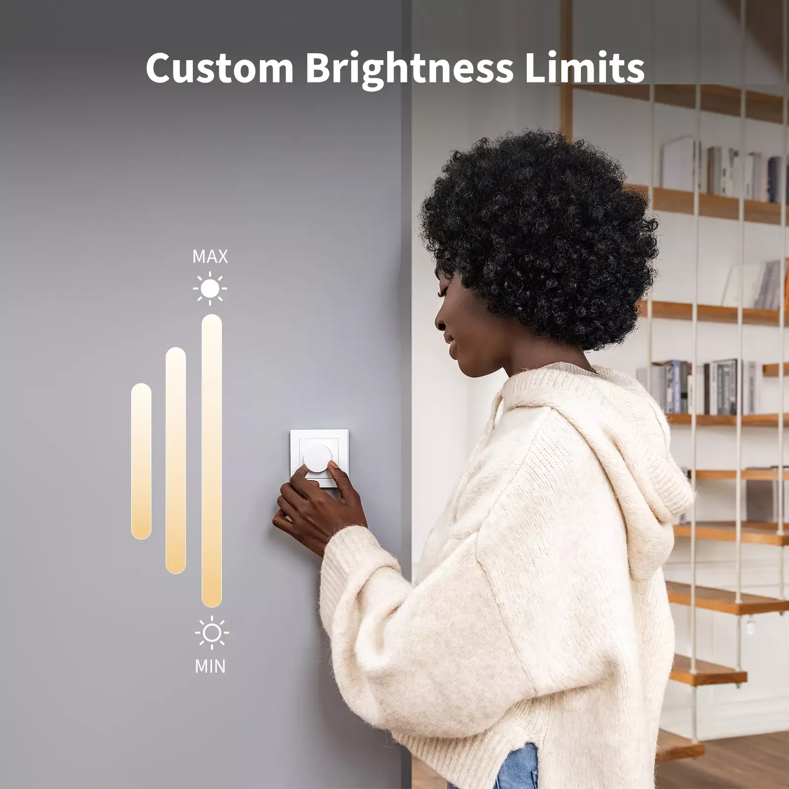 Aqara Dimmer Switch H2 EU 2 in 1 With Neutral & No Neutral (White) | AQ-CTRL-DIM-SW-WALL-W - view 5