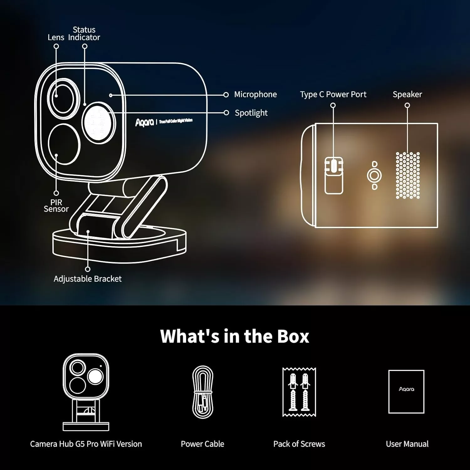 Aqara Camera Hub G5 Pro (WiFi, Shadow Gray) | AQ-HUB-CAM-G5-PRO-WIFI-G - view 3
