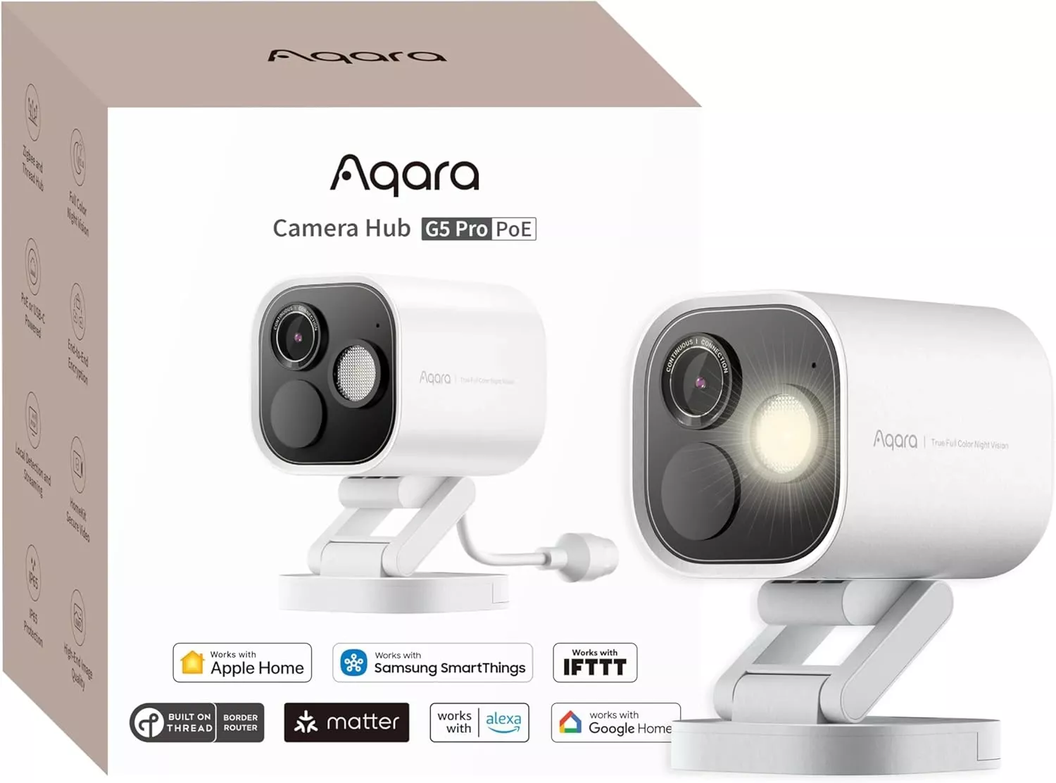 Aqara Camera Hub G5 Pro (PoE, White) | AQ-HUB-CAM-G5-PRO-POE-W - view 2