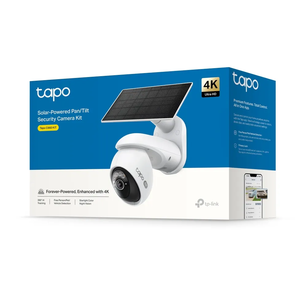 TP-Link Tapo C660 Solar-Powered Pan/Tilt Wi-Fi Security Camera Kit | TP-TAPO-C660-KIT - view 3