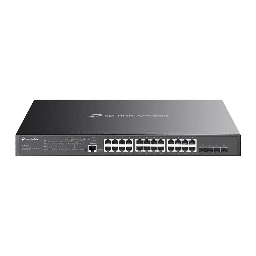 TP-Link Omada 28-Port PoE+ Gigabit L2+ Managed Switch with 4 SFP Slots - view 3