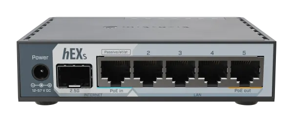 MikroTik hEX S 5-Port Gigabit SFP Router | MT-RBE60iUGS - view 2