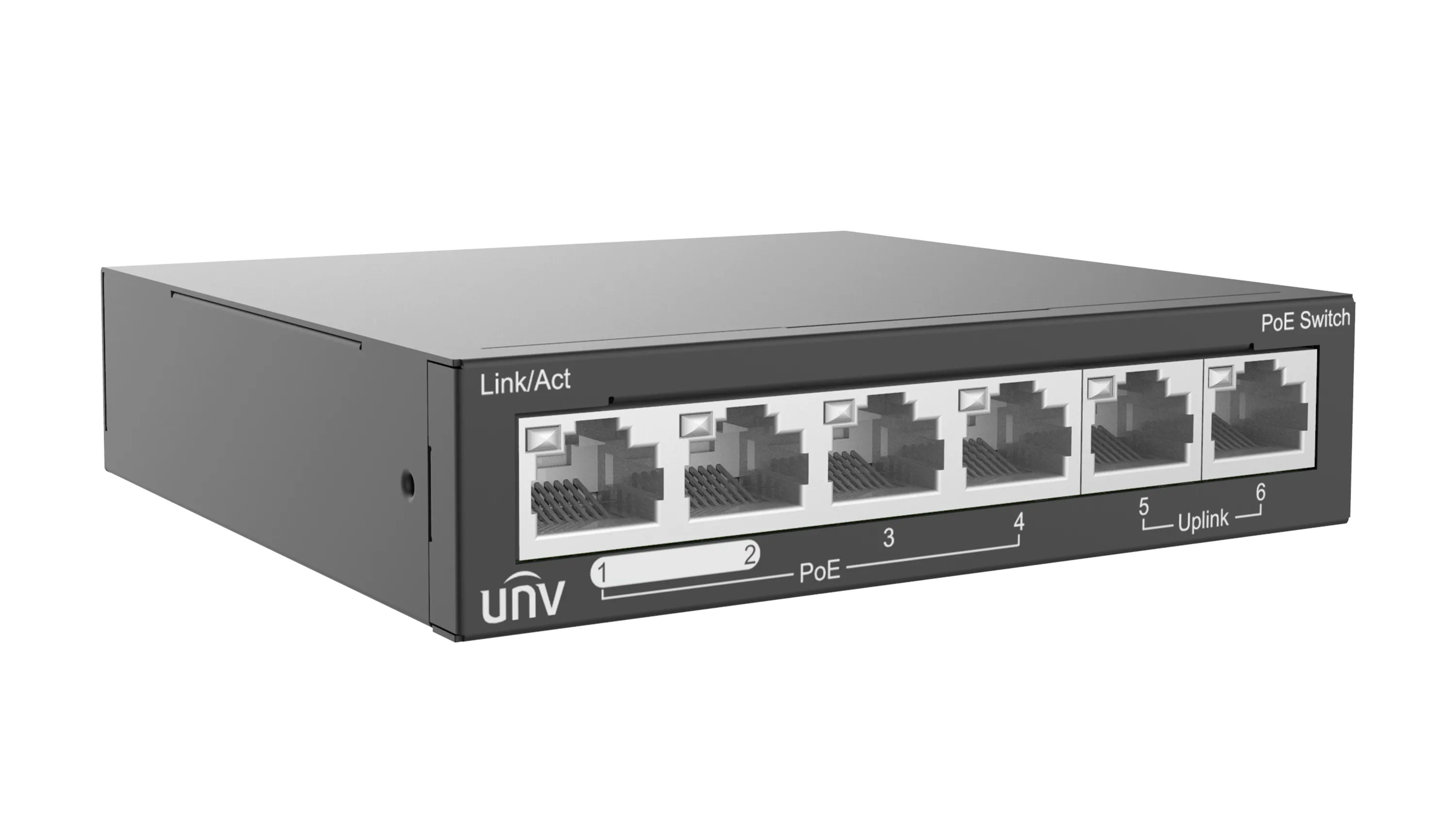 Uniview UNV 6-Port Unmanaged PoE Switch | NSW2020-6T-POE-IN - view 3