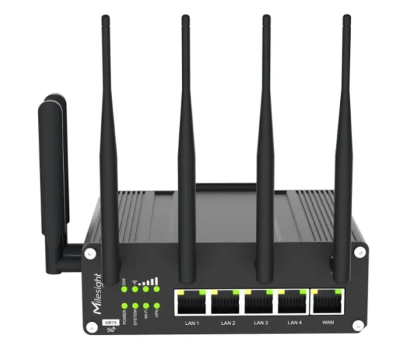 Milesight UR75 5G Industrial Cellular Router with GPS & PoE | UR75-504AE-P-W2 - view 2