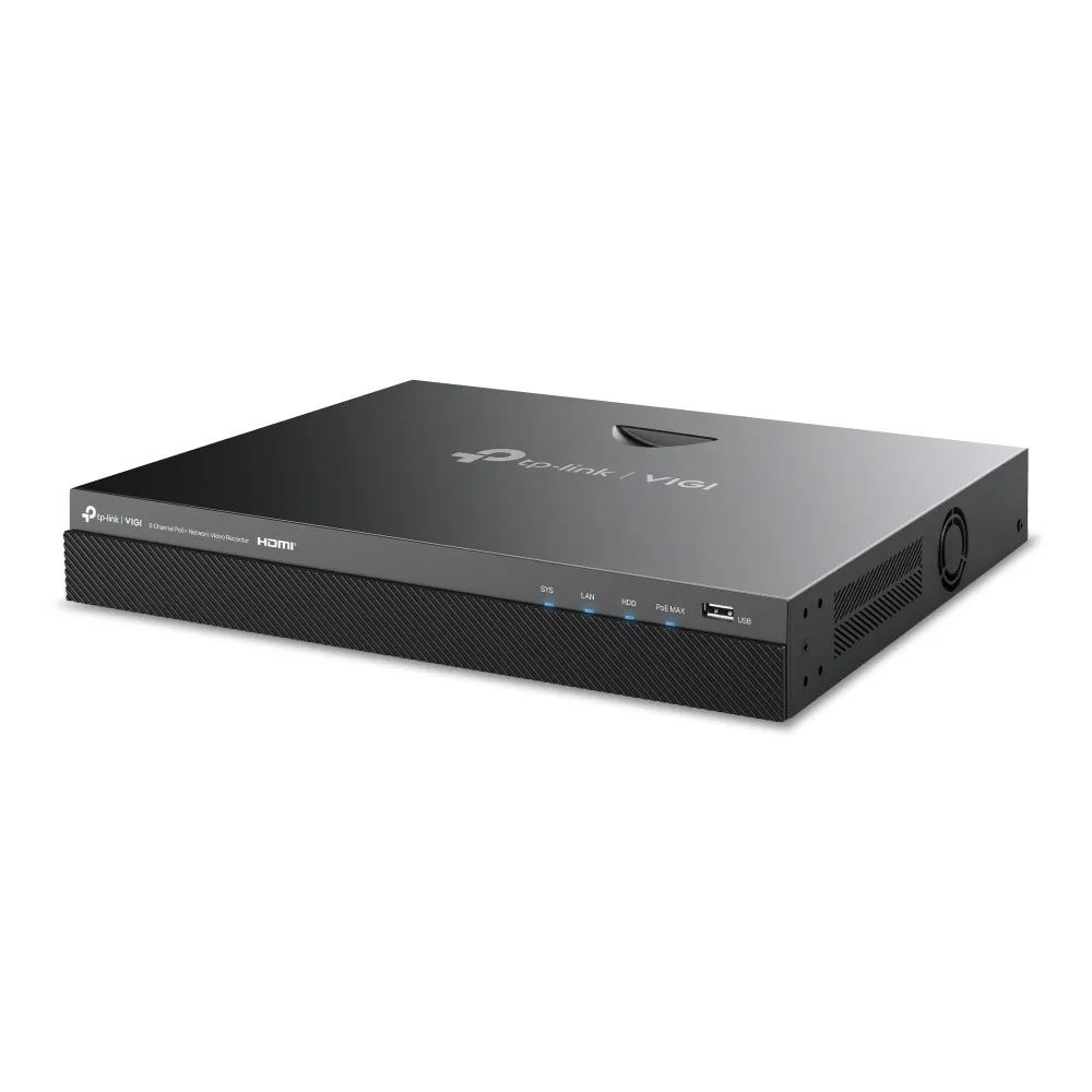 TP-Link VIGI 8-Channel 4K PoE+ NVR | NVR2008H-8MP - view 2