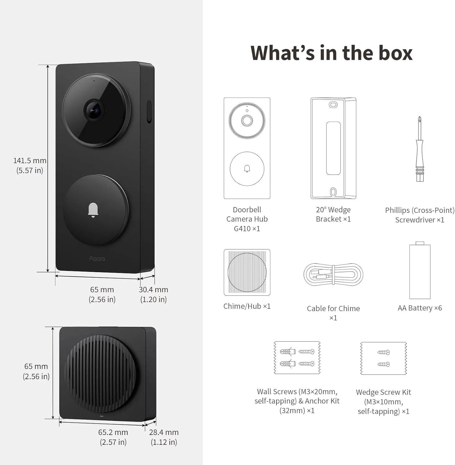 Aqara G4 HomeKit Video Doorbell Camera Hub | CH-C09D - view 2