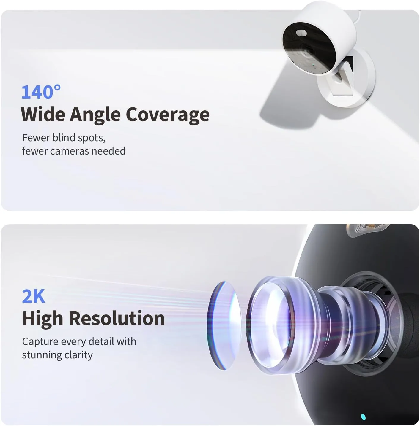 Aqara Select 2K Smart Security Camera Black| AQ-CAM-G100-B - view 2