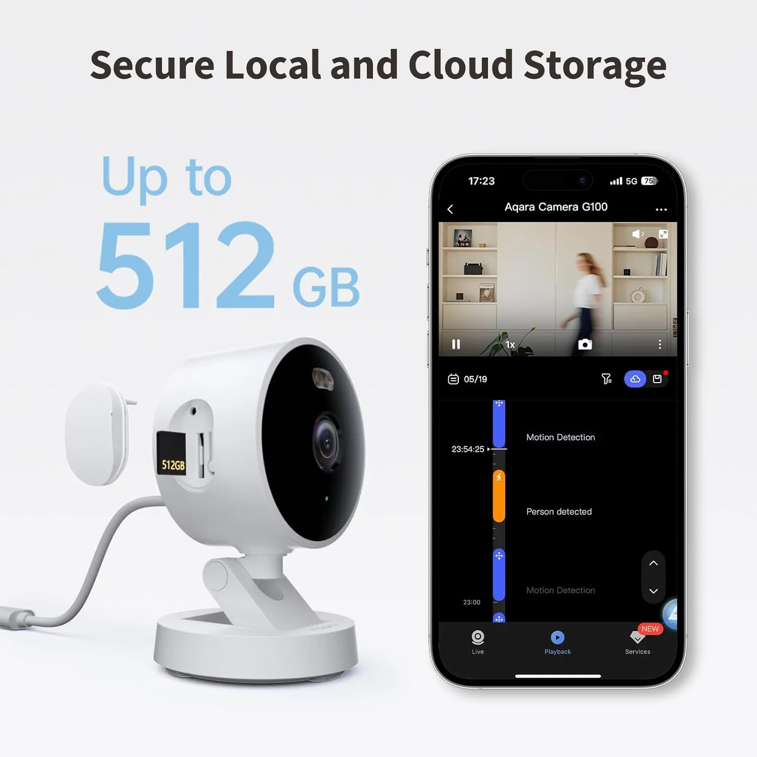 Aqara G100 Select 2K Security Camera White| AQ-CAM-G100-W - view 3
