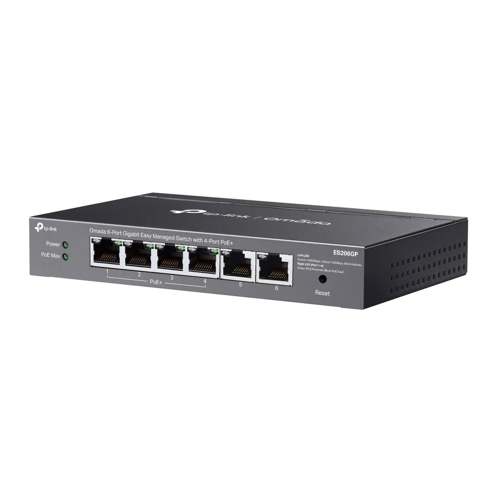 TP-Link Omada 6-Port Gigabit Easy Managed Switch with 4-Port PoE+ - view 4