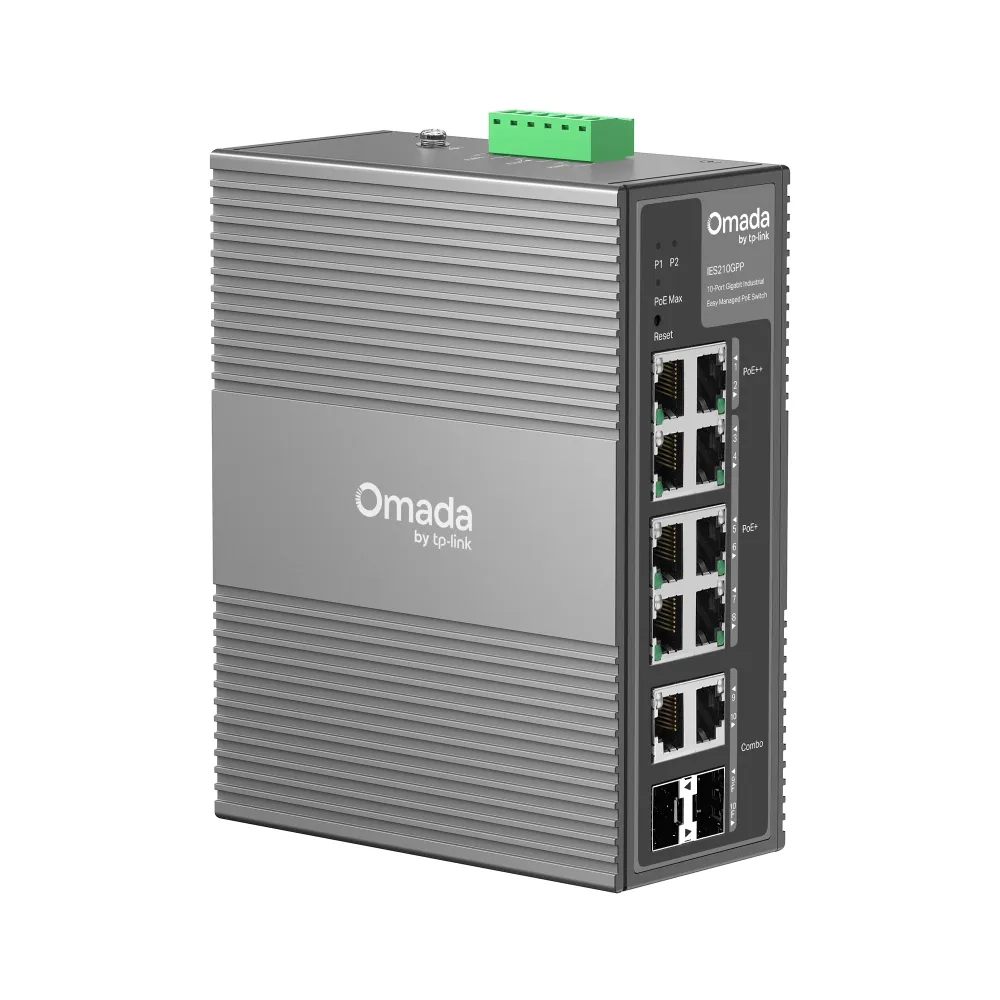 TP-Link Omada 10-Port Gigabit Industrial Easy Managed Switch with 6-Port PoE+ and 2-Port PoE++ - view 3