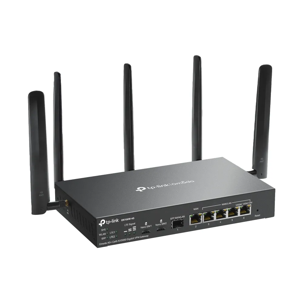 TP-Link Omada 4G+ Cat6 AX3000 Gigabit VPN Router - view 2