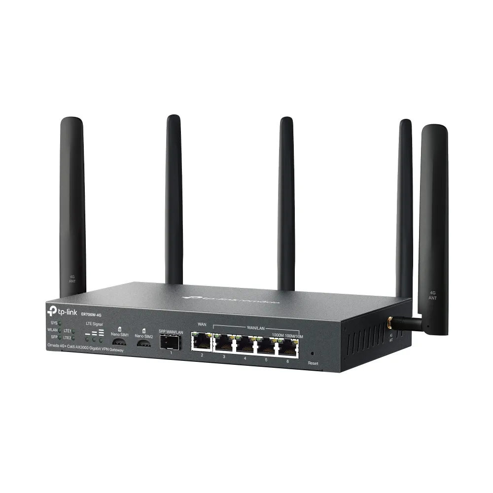 TP-Link Omada 4G+ Cat6 AX3000 Gigabit VPN Router - view 3