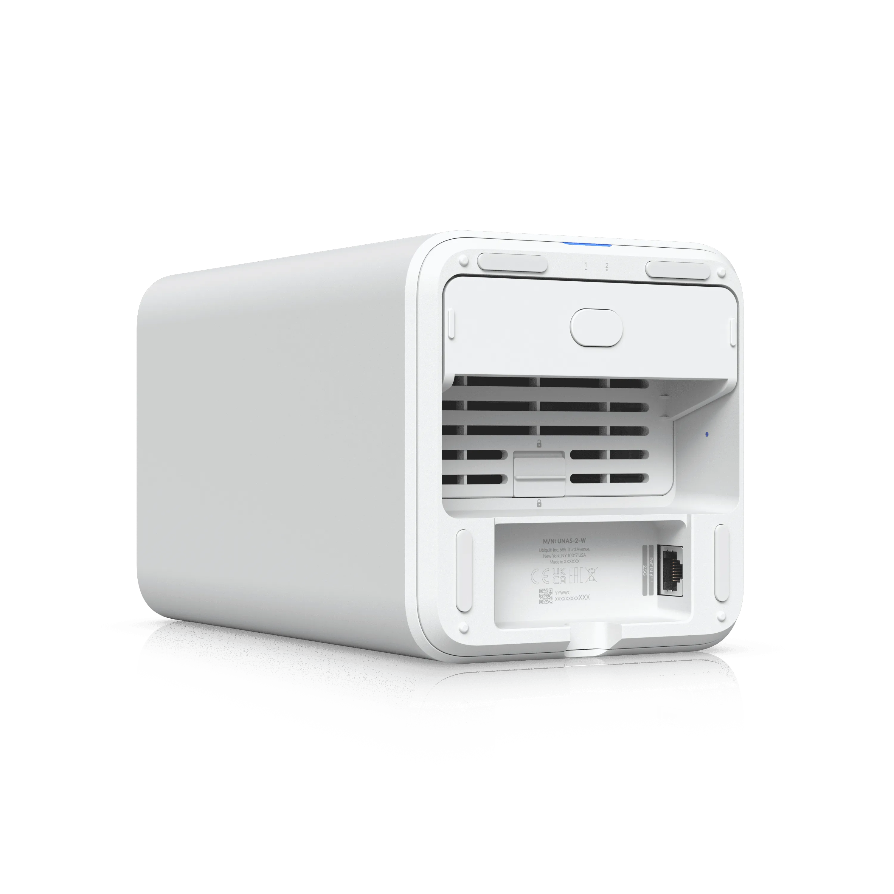 Ubiquiti UniFi NAS 2 Bay White | UNAS-2-W - view 2
