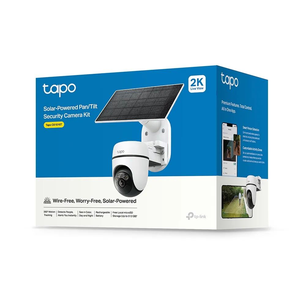 TP-Link Solar-Powered Pan/Tilt Wi-Fi Security Camera Kit | Tapo C610 KIT - view 4