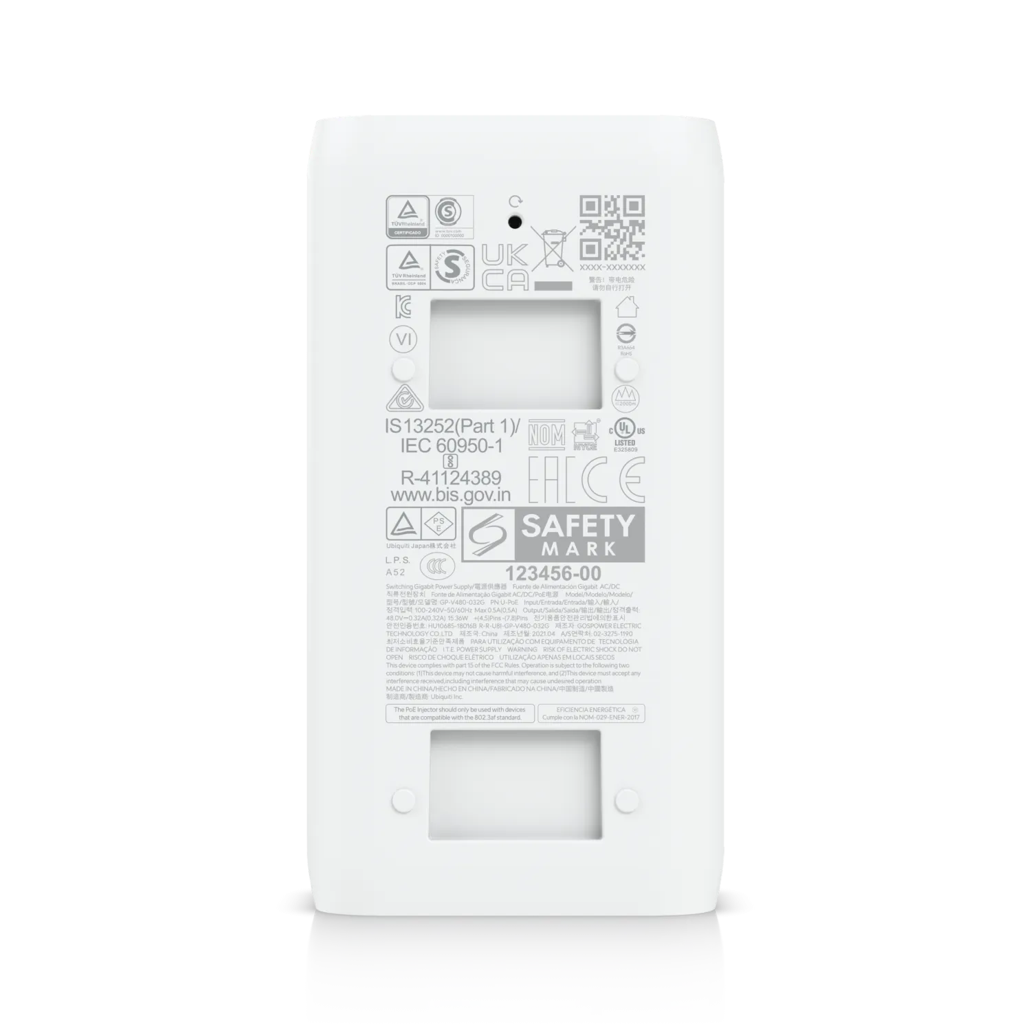 Ubiquiti Gigabit 48V 15W PoE Adapter | U-PoE - view 4
