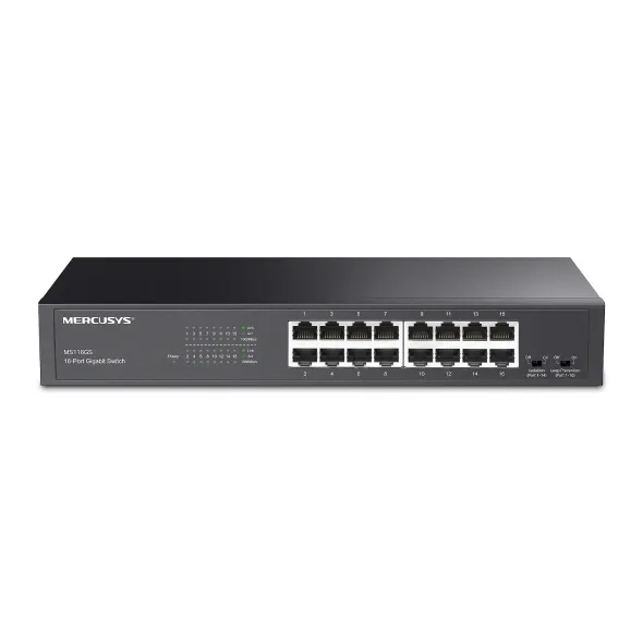 Mercusy 16-Port Gigabit Desktop/Rackmount Switch | MS116GS