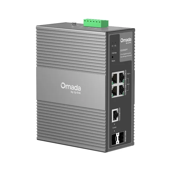 TP-Link Omada 10-Port Gigabit Industrial Easy Managed Switch with 6-Port PoE+ with 3-Port PoE+ and 1-Port PoE++ - view 3