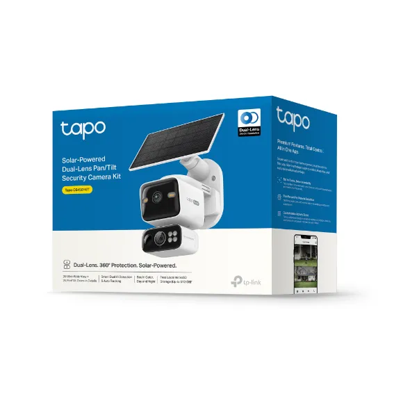 TP-Link Tapo 2K Dual-Lens Pan/Tilt Solar Wi-Fi Security Camera Kit | C645D-KIT - view 4